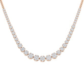 Aquae Cluster Diamond Necklace 5ct to 8ct Gold Platinum
