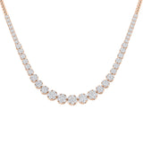 Aquae Cluster Diamond Necklace 5ct to 8ct Gold Platinum