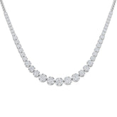 Aquae Cluster Diamond Necklace 5ct to 8ct Gold Platinum