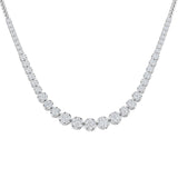 Aquae Cluster Diamond Necklace 5ct to 8ct Gold Platinum