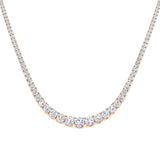 Attar Tennis Necklace 7.5ct to 17ct Gold Platinum