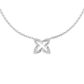 Azine Diamond Necklace 0.1ct Gold Platinum