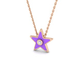 Blase Diamond Necklace 0.1ct Gold and Platinum