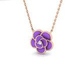 Birch Necklace Diamond 0.15ct Gold Platinum
