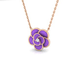Birch Necklace Diamond 0.15ct Gold Platinum