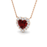 Blowy Ruby Necklace 2.5ct Gold and Platinum