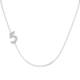 Brisk Diamond Number Necklace 0.1ct Gold Platinum
