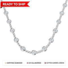 Lab grown diamond tennis bracelet