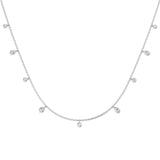 Clasp Diamond Necklace Spectacle 0.75ct Gold Platinum