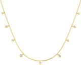 Clasp Diamond Necklace Spectacle 0.75ct Gold Platinum