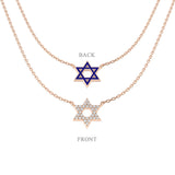 Clack Diamond Necklace Religious 0.25ct Gold Platinum