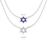 Clack Diamond Necklace Religious 0.25ct Gold Platinum