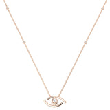 Clept Diamond Necklace Religious 0.1ct Gold Platinum