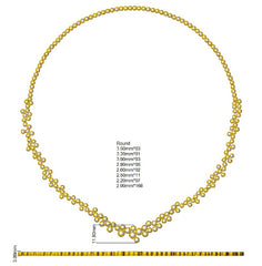 7.7 Carat D-E/VS Lab Grown Diamond Fancy Necklace 9k White Gold Ready To Ship