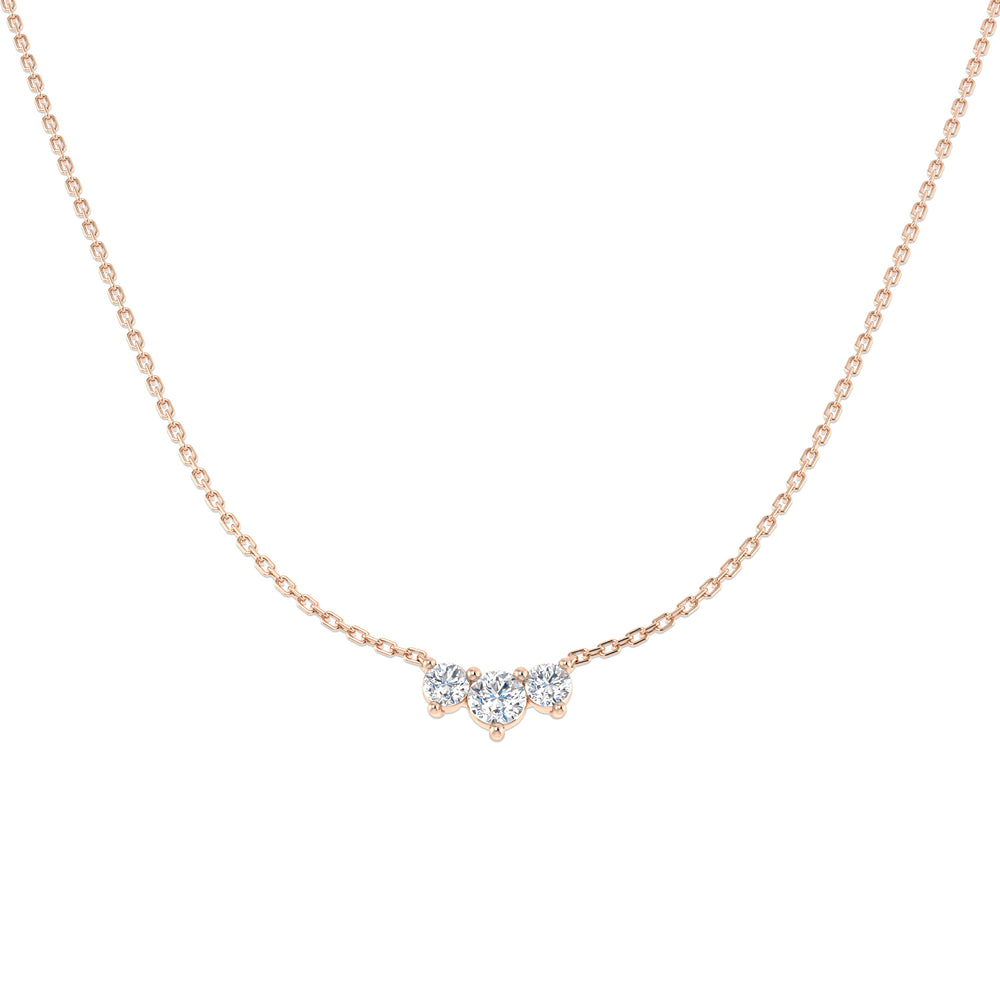 Campo Diamond Drop Necklace 0.5ct to 1ct Gold Platinum