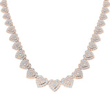 Dwale Heart Diamond Necklace 18ct Gold Platinum