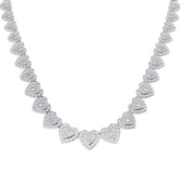 Dwale Heart Diamond Necklace 18ct Gold Platinum