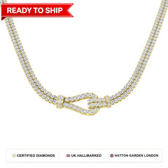 Lab grown diamond tennis bracelet