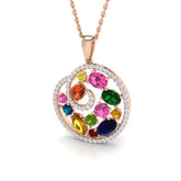 Leah Sapphire Pendant 1.75ct Gold (Without Chain )