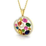 Leah Sapphire Pendant 1.75ct Gold (Without Chain )