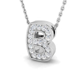 Hugo Diamond Initial Pendant 0.15ct Gold A to Z(Without Chain )