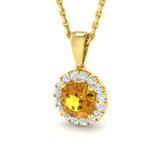 Donna Multi Sapphire Pendant 0.75ct Gold (Without Chain )