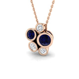Grant Blue Sapphire Pendant 0.75ct to 1ct Gold (Without Chain )