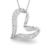 Angus Heart Pendant Diamond 1ct Gold (Without Chain )