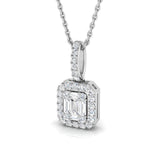 Erinus Baguette Brilliant Pendant 0.33ct to 0.75ct Gold (Without Chain )
