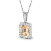 Beth Morganite Pendant 1.5ct Gold (Without Chain )