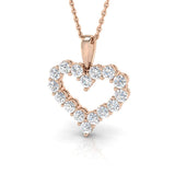 Alvin Heart Pendant 1ct Diamond Gold (Without Chain )