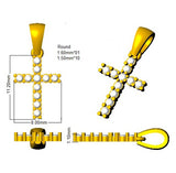 Kreuzanhänger mit runden Diamanten (0,15 ct – 5,50 ct) in Krappenfassung aus Platin