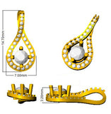 Lab Grown Diamond Drop Pendant Necklace 4 Claw Set Without Chain