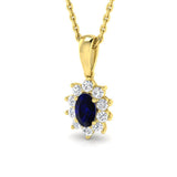 Regina Gemstone Pendant 0.5ct to 1.75ct Gold (Without Chain )