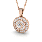 Hosta Vintage Pendant 0.33ct Diamond Gold (Without Chain )