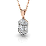 Orris Vintage Diamond Pendant 0.15ct to 0.5ct Gold (Without Chain )