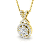 Anise Diamond Drop Pendant 0.33ct-0.5ct Gold (Without Chain )