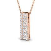 Rue Drop Diamond Pendant 0.5ct to 0.75ct Gold (Without Chain )