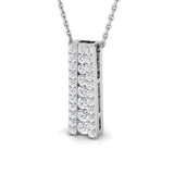 Rue Drop Diamond Pendant 0.5ct to 0.75ct Gold (Without Chain )