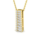 Rue Drop Diamond Pendant 0.5ct to 0.75ct Gold (Without Chain )