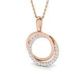 Hebe Circle of Life Pendant 0.2ct-0.5ct Gold (Without Chain )