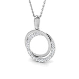 Hebe Circle of Life Pendant 0.2ct-0.5ct Gold (Without Chain )