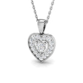 Selena Diamond Heart Pendant 0.2ct Gold (Without Chain )