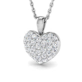 Thrift Heart Pendant 0.33ct to 1.5ct Gold (Without Chain )