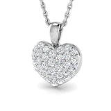 Thrift Heart Pendant 0.33ct to 1.5ct Gold (Without Chain )