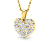 Thrift Heart Pendant 0.33ct to 1.5ct Gold (Without Chain )