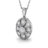 Fennel Vintage Diamond Pendant 0.2ct Gold (Without Chain )