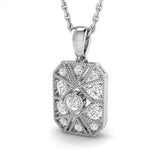 Lemon Vintage Diamond Pendant 0.15ct Gold (Without Chain )