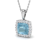 Blair Aquamarine Pendant 0.5ct to 3.5ct Gold (Without Chain )