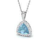 Erica Aquamarine Pendant 2ct Gold (Without Chain )